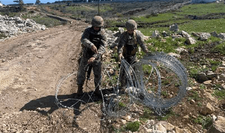 الجيش: أزلنا شريطا شائكا للعدو في بركة ريشا