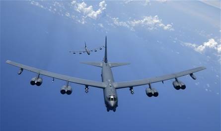 أميركا تُرسل قاذفتيّ &quot;B-52H&quot; إلى المحيط الهنديّ