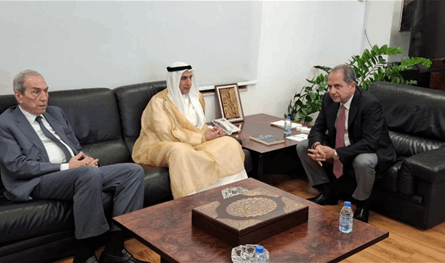 الصدي بحث مع الصندوق العربي وسفيرة اليونان سبل التعاون