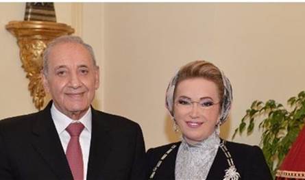 الرئيس بري وعقيلته وانسباؤهم يشكرون كل من عزى بوفاة سميرة عاصي