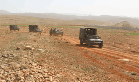 تدريبات للجيش في حقل الطيبة