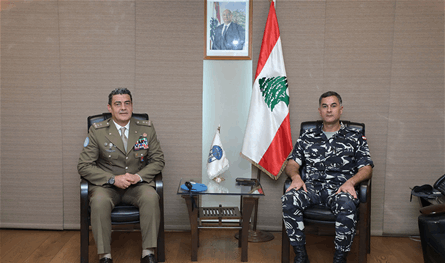 اللّوء عبد الله استقبل القائد الجديد لـ&quot;اليونيفيل&quot;