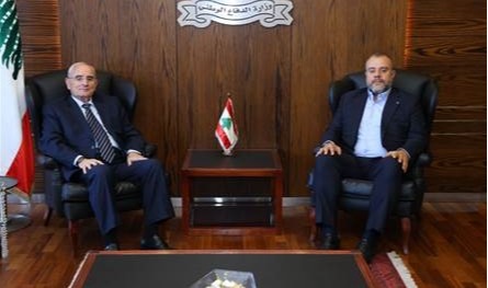 منسى بحث مع عبد المسيح التحديات الشمالية ودعم الجيش