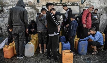 بلدية غزة: 75% من الآبار مدمرة والنازحون بلا مياه شرب