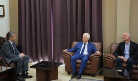 محافظ البقاع استقبل  سفير ايطاليا ومدير مكتب وكالة الأمم المتحدة للهجرة في لبنان
