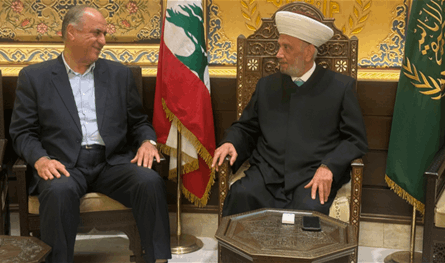  المفتي دريان التقى سليمان وعبد الله والخير