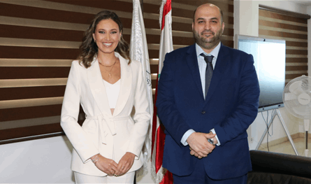 ناصر الدين أعلن تعيين ملكة جمال لبنان ندى كوسا سفيرة للصحة النفسية