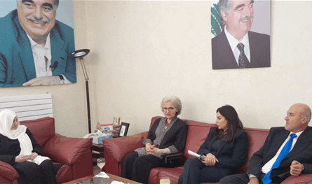 الوزيرة كرامي التقت بهية الحريري في مجدليون