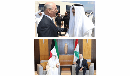 الحجار استقبل نظيره الكويتي في المطار وتأكيد على تبادل الخبرات بين البلدين