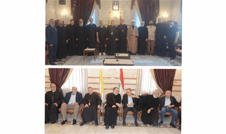 الأرشمندريت رزق استقبل المهنئين في دير المخلص بانتخابه رئيسا عاما للرهبنة المخلصية