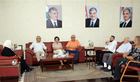 بهية الحريري التقت وفد تجمع المؤسسات الأهلية في صيدا والجوار