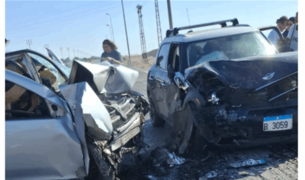 حادث سير مروع قرب حاجز المحطة في البقاع الشمالي